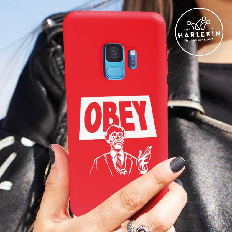 HANDYHÜLLE, HANDY CASE - SAMSUNG GALAXY S10 • OBEY BUNDESREGIERUNG-HARLEKINSHOP