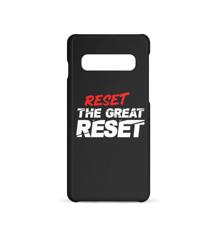 HANDYHÜLLE, HANDY CASE - SAMSUNG GALAXY S10 • RESET THE GREAT RESET-HARLEKINSHOP