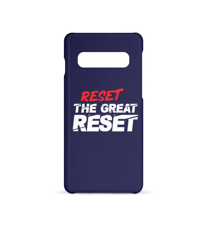 HANDYHÜLLE, HANDY CASE - SAMSUNG GALAXY S10 • RESET THE GREAT RESET-HARLEKINSHOP