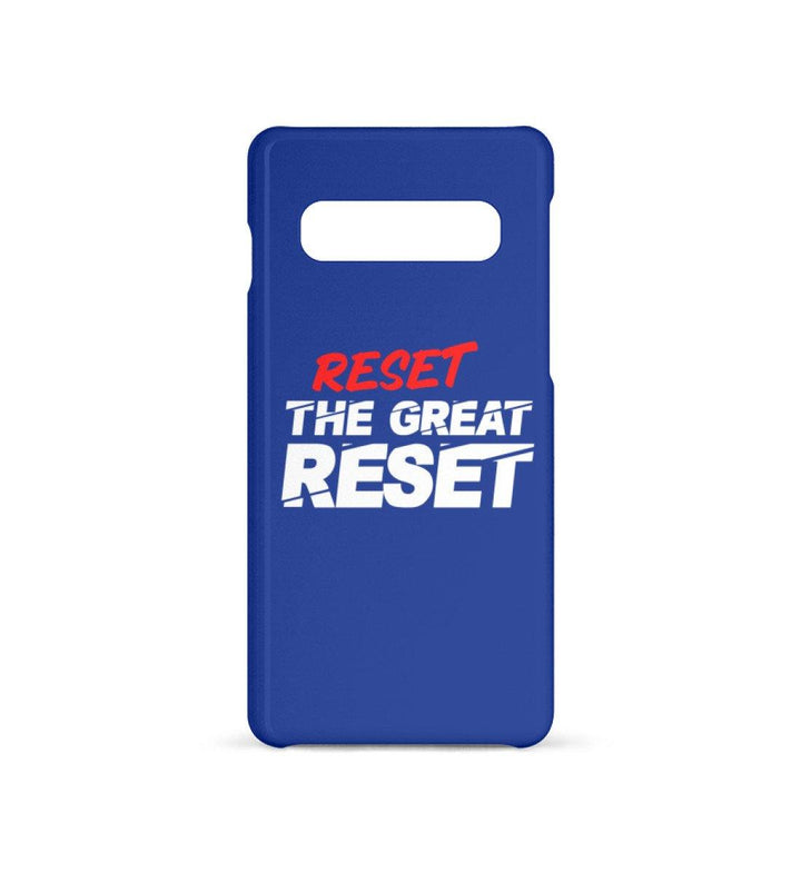HANDYHÜLLE, HANDY CASE - SAMSUNG GALAXY S10 • RESET THE GREAT RESET-HARLEKINSHOP