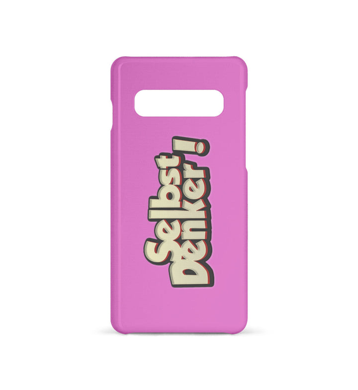 HANDYHÜLLE, HANDY CASE - SAMSUNG GALAXY S10 • SELBSTDENKER !-HARLEKINSHOP