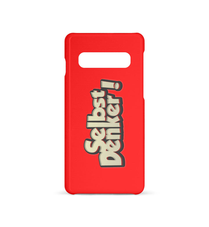 HANDYHÜLLE, HANDY CASE - SAMSUNG GALAXY S10 • SELBSTDENKER !-HARLEKINSHOP