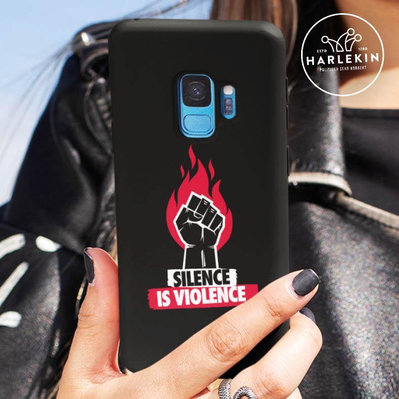 HANDYHÜLLE, HANDY CASE - SAMSUNG GALAXY S10 • SILENCE IS VIOLENCE-HARLEKINSHOP