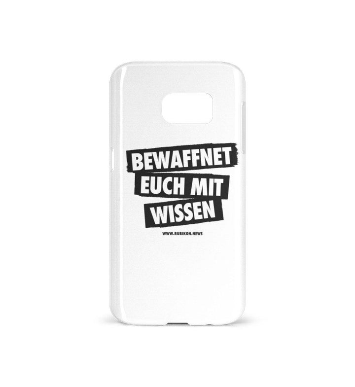 HANDYHÜLLE, HANDY CASE - SAMSUNG GALAXY S7 • BEWAFFNET EUCH MIT WISSEN - HELL-HARLEKINSHOP
