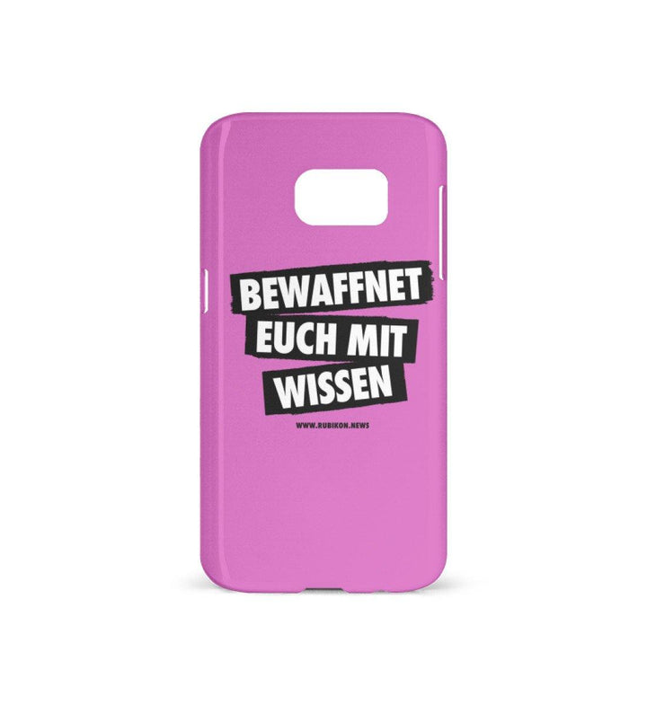 HANDYHÜLLE, HANDY CASE - SAMSUNG GALAXY S7 • BEWAFFNET EUCH MIT WISSEN - HELL-HARLEKINSHOP
