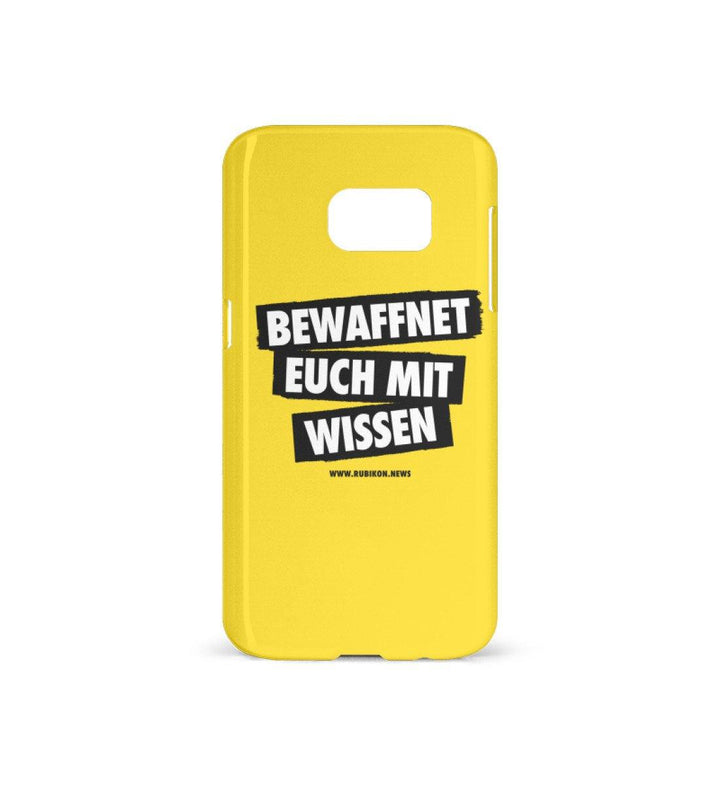 HANDYHÜLLE, HANDY CASE - SAMSUNG GALAXY S7 • BEWAFFNET EUCH MIT WISSEN - HELL-HARLEKINSHOP