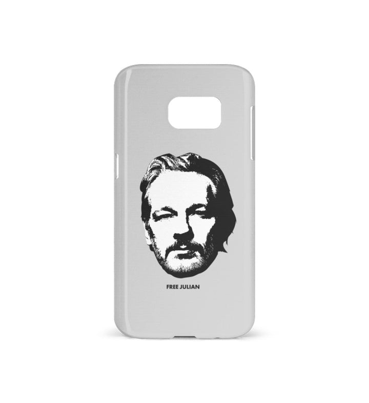 HANDYHÜLLE, HANDY CASE - SAMSUNG GALAXY S7 • FREE ASSANGE! / FREE JULIAN - HELL-HARLEKINSHOP