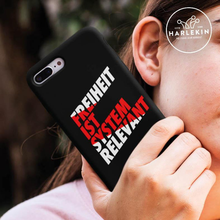 HANDYHÜLLE, HANDY CASE - SAMSUNG GALAXY S7 • FREIHEIT IST SYSTEMRELEVANT-HARLEKINSHOP