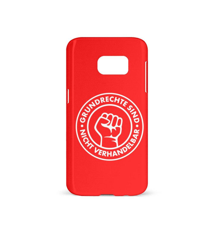 HANDYHÜLLE, HANDY CASE - SAMSUNG GALAXY S7 • GRUNDRECHTE SIND NICHT VERHANDELBAR-HARLEKINSHOP