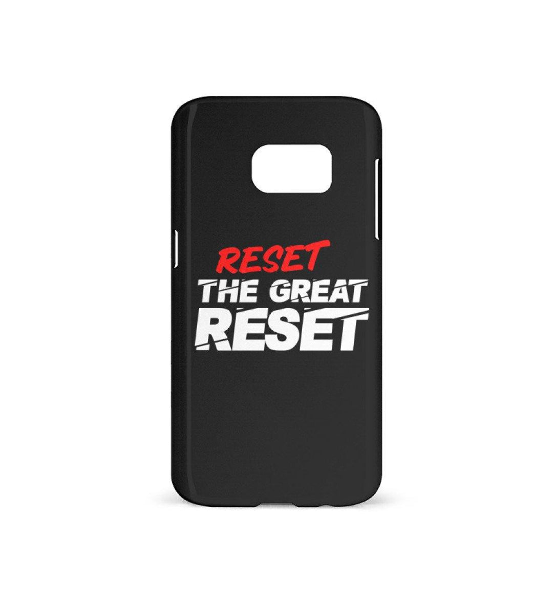 HANDYHÜLLE, HANDY CASE - SAMSUNG GALAXY S7 • RESET THE GREAT RESET-HARLEKINSHOP
