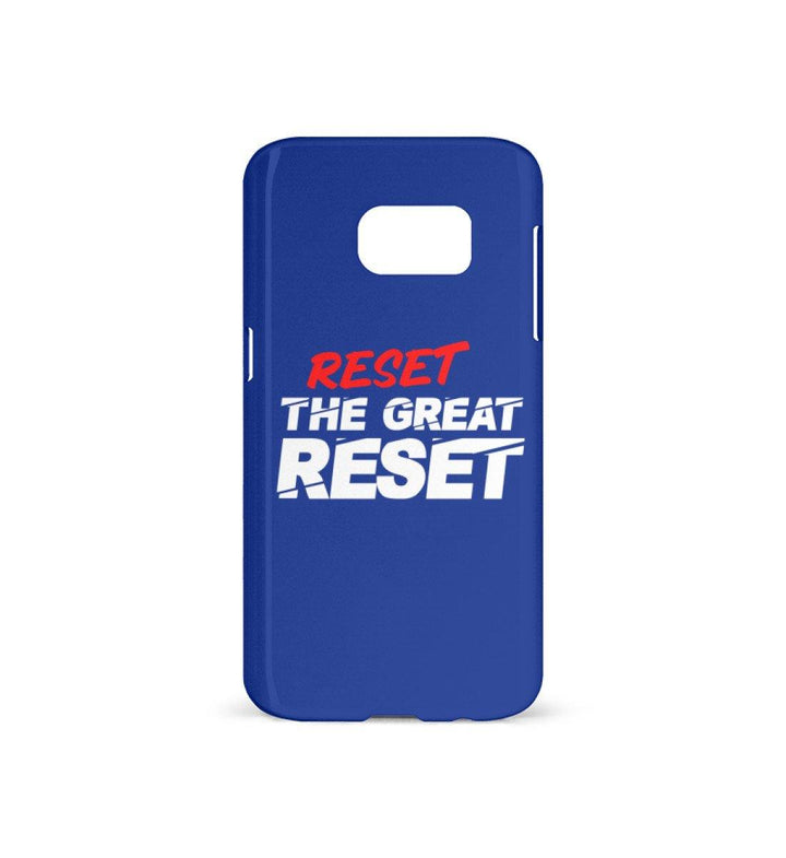 HANDYHÜLLE, HANDY CASE - SAMSUNG GALAXY S7 • RESET THE GREAT RESET-HARLEKINSHOP