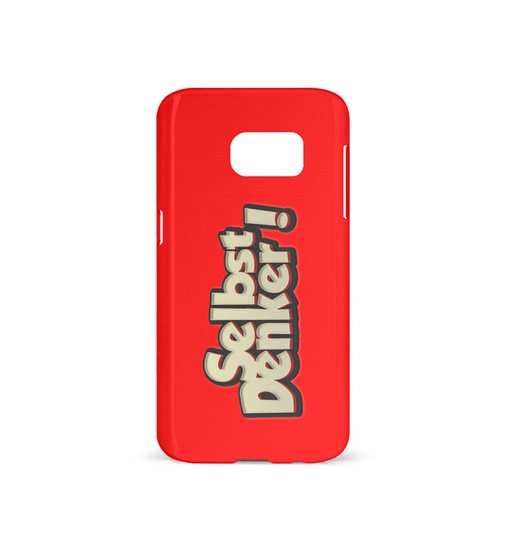 HANDYHÜLLE, HANDY CASE - SAMSUNG GALAXY S7 • SELBSTDENKER !-HARLEKINSHOP