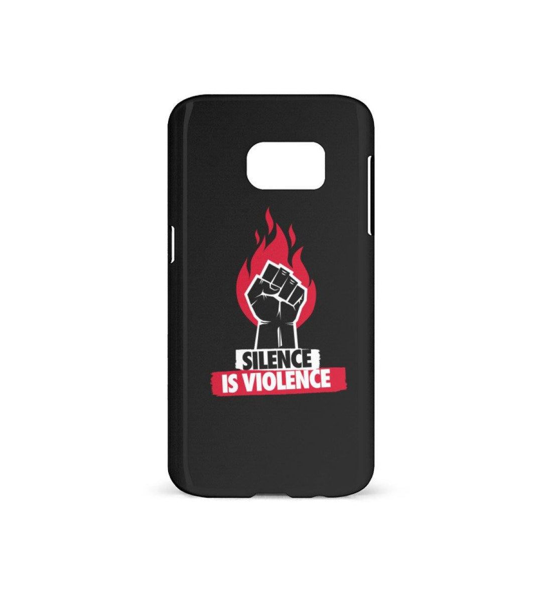 HANDYHÜLLE, HANDY CASE - SAMSUNG GALAXY S7 • SILENCE IS VIOLENCE-HARLEKINSHOP
