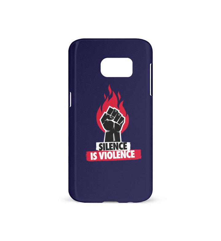 HANDYHÜLLE, HANDY CASE - SAMSUNG GALAXY S7 • SILENCE IS VIOLENCE-HARLEKINSHOP