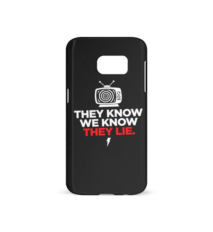 HANDYHÜLLE, HANDY CASE - SAMSUNG GALAXY S7 • THEY LIE!-HARLEKINSHOP