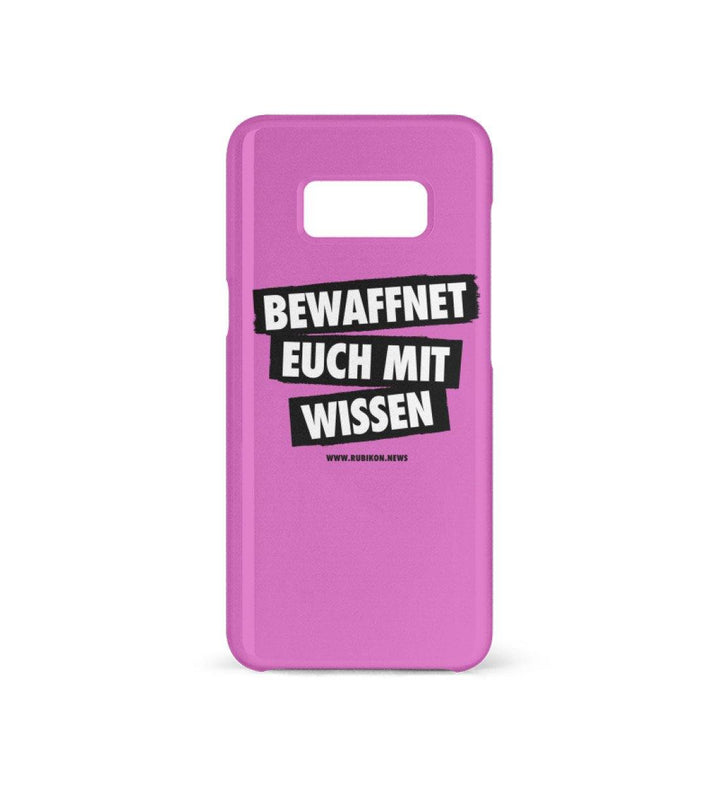 HANDYHÜLLE, HANDY CASE - SAMSUNG GALAXY S8 • BEWAFFNET EUCH MIT WISSEN - HELL-HARLEKINSHOP