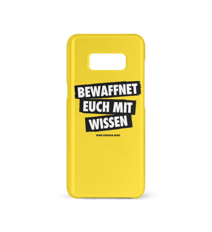 HANDYHÜLLE, HANDY CASE - SAMSUNG GALAXY S8 • BEWAFFNET EUCH MIT WISSEN - HELL-HARLEKINSHOP