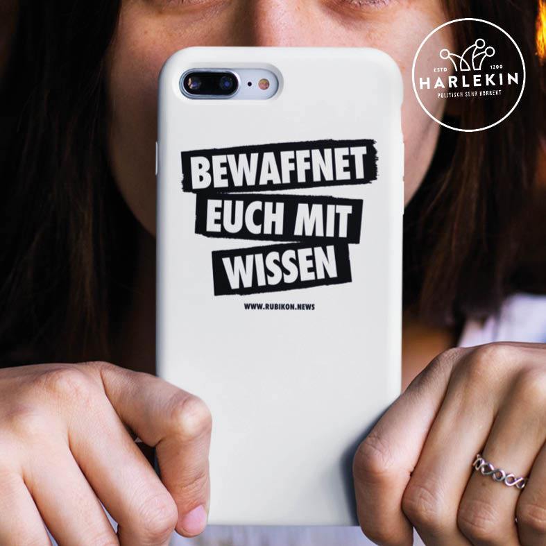 HANDYHÜLLE, HANDY CASE - SAMSUNG GALAXY S8 • BEWAFFNET EUCH MIT WISSEN - HELL-HARLEKINSHOP