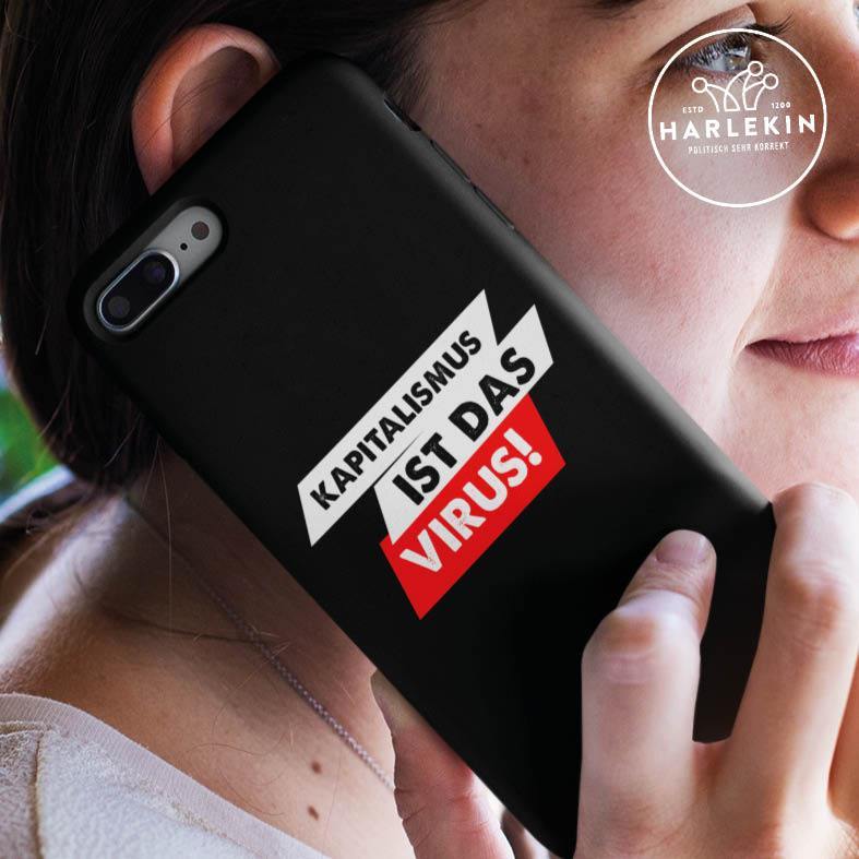 HANDYHÜLLE, HANDY CASE - SAMSUNG GALAXY S8 • DAS ECHTE VIRUS / KAPITALISMUS-HARLEKINSHOP