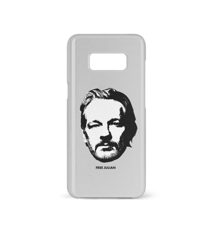 HANDYHÜLLE, HANDY CASE - SAMSUNG GALAXY S8 • FREE ASSANGE! / FREE JULIAN - HELL-HARLEKINSHOP