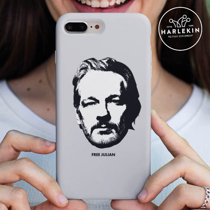 HANDYHÜLLE, HANDY CASE - SAMSUNG GALAXY S8 • FREE ASSANGE! / FREE JULIAN - HELL-HARLEKINSHOP