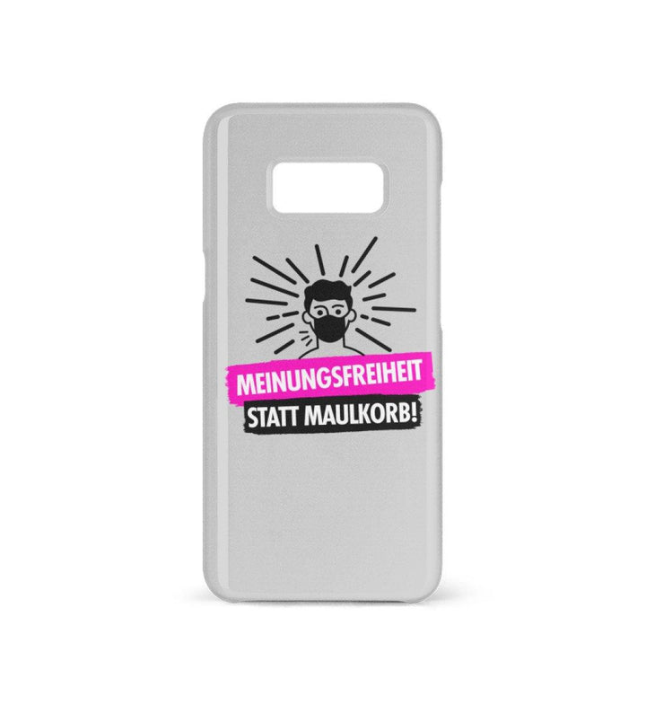 HANDYHÜLLE, HANDY CASE - SAMSUNG GALAXY S8 • MEINUNGSFREIHEIT-HARLEKINSHOP