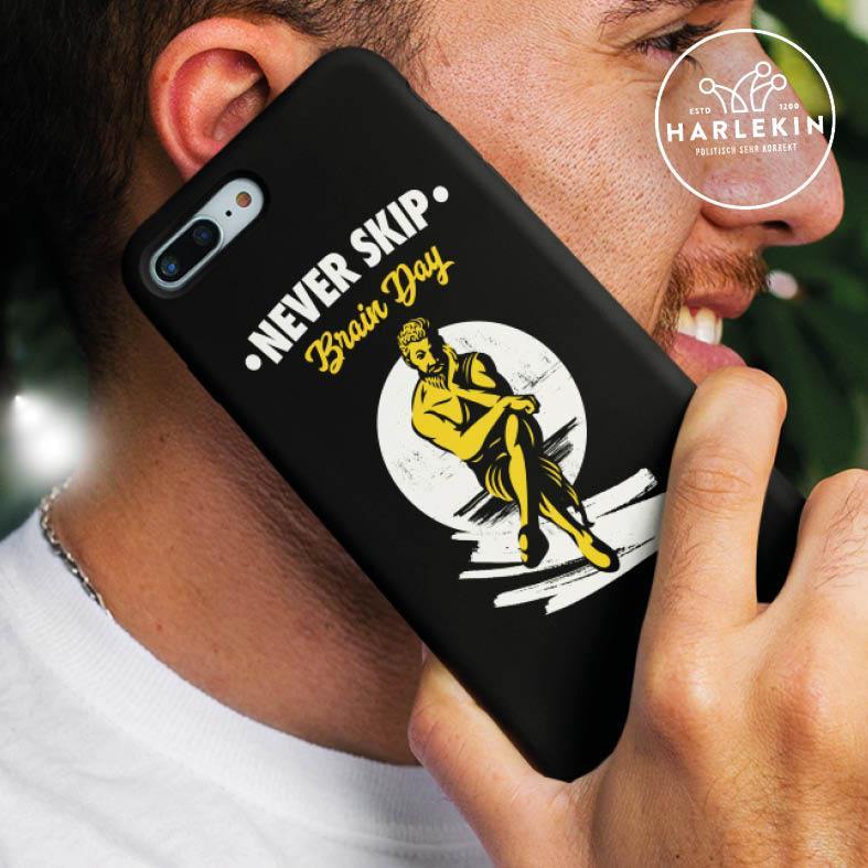 HANDYHÜLLE, HANDY CASE - SAMSUNG GALAXY S8 • NEVER SKIP BRAIN DAY-HARLEKINSHOP