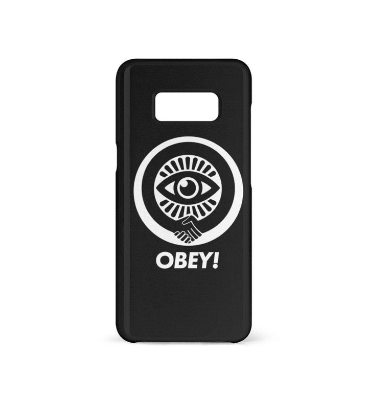 HANDYHÜLLE, HANDY CASE - SAMSUNG GALAXY S8 • OBEY! GEHORCHE!-HARLEKINSHOP