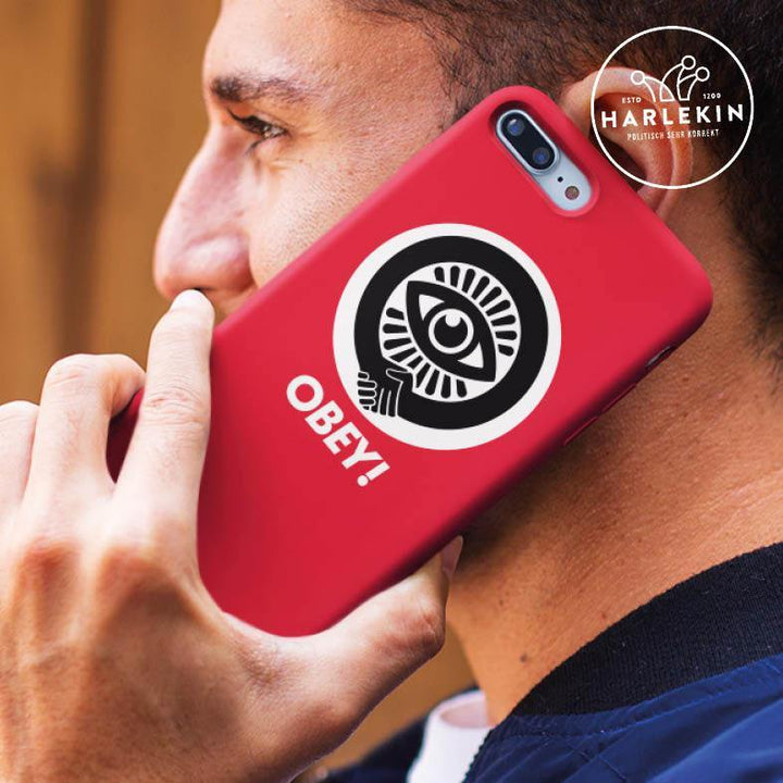HANDYHÜLLE, HANDY CASE - SAMSUNG GALAXY S8 • OBEY! GEHORCHE!-HARLEKINSHOP