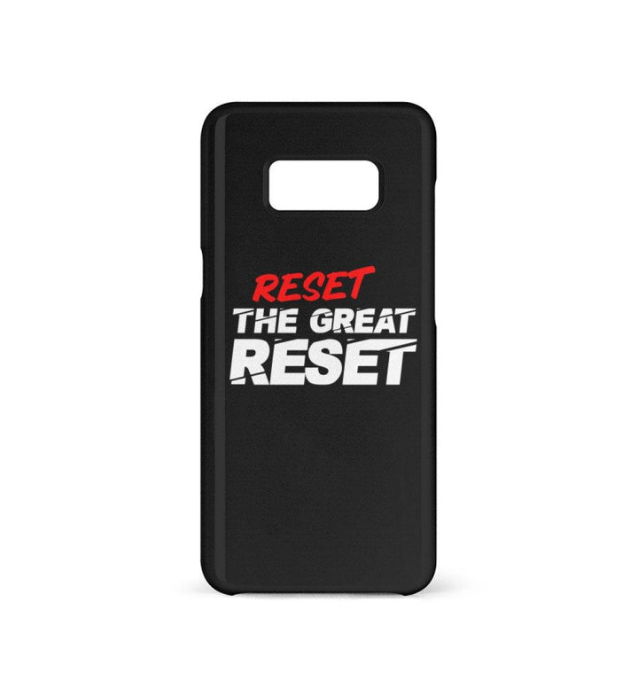 HANDYHÜLLE, HANDY CASE - SAMSUNG GALAXY S8 • RESET THE GREAT RESET-HARLEKINSHOP
