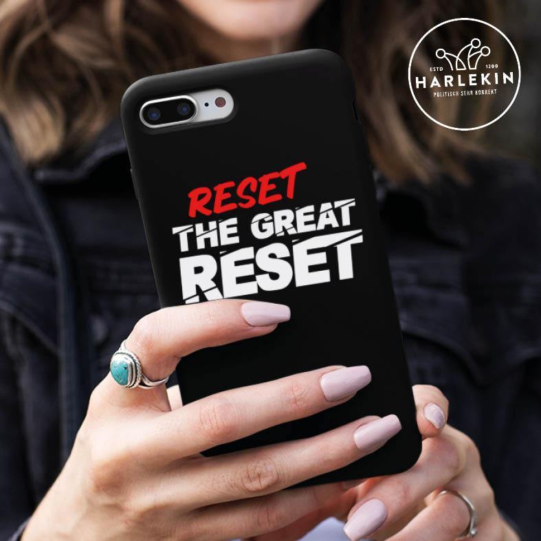 HANDYHÜLLE, HANDY CASE - SAMSUNG GALAXY S8 • RESET THE GREAT RESET-HARLEKINSHOP