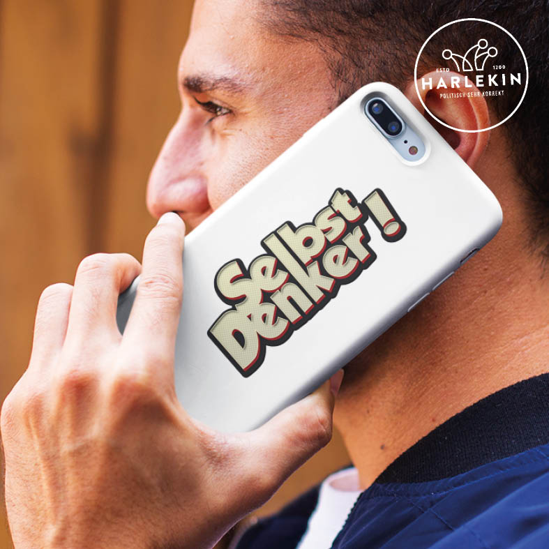 HANDYHÜLLE, HANDY CASE - SAMSUNG GALAXY S8 • SELBSTDENKER !-HARLEKINSHOP