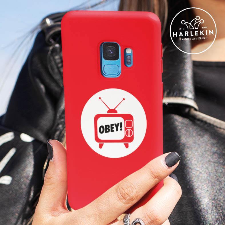 HANDYHÜLLE, HANDY CASE - SAMSUNG GALAXY S8 • TV OBEY-HARLEKINSHOP
