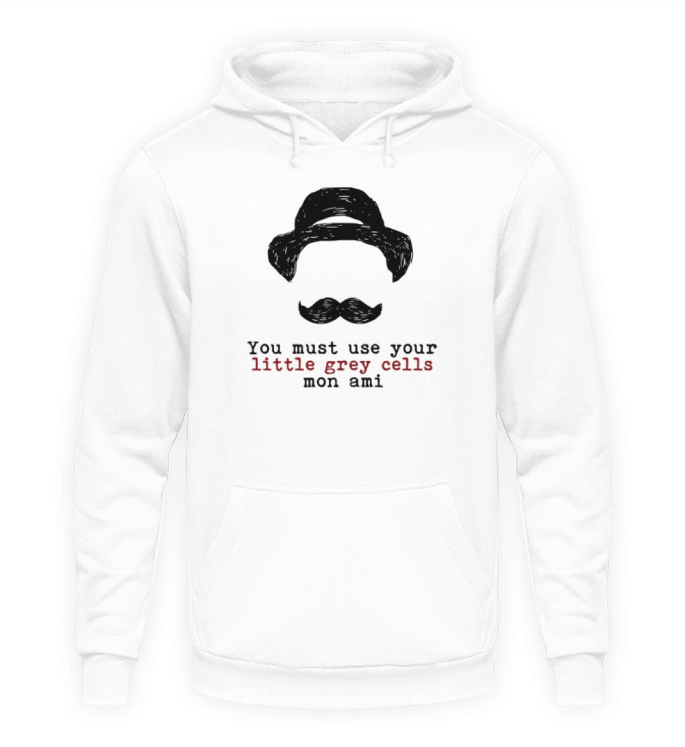 HOODIE BUBEN • HERCULE-POIROT: USE YOUR GREY CELLS-HARLEKINSHOP