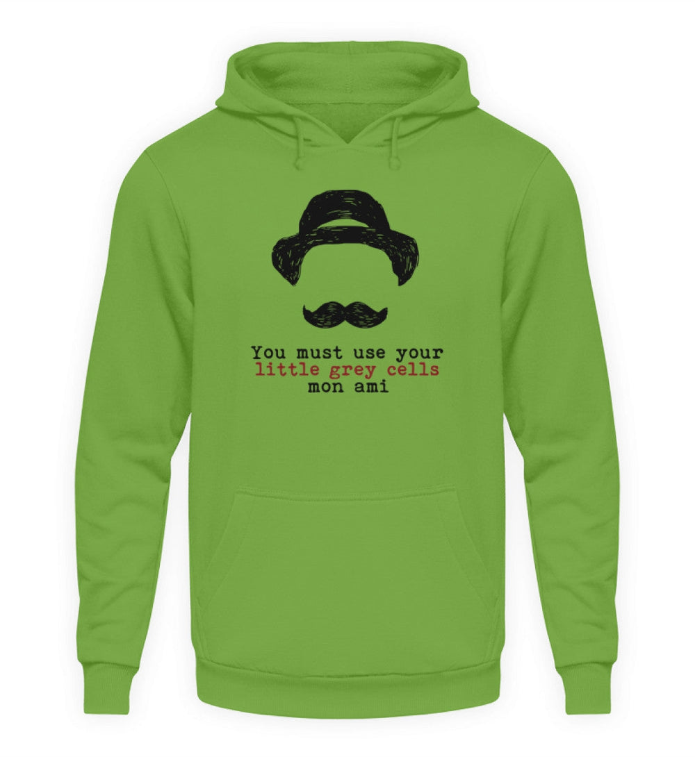 HOODIE BUBEN • HERCULE-POIROT: USE YOUR GREY CELLS-HARLEKINSHOP