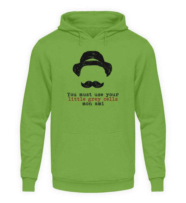 HOODIE BUBEN • HERCULE-POIROT: USE YOUR GREY CELLS-HARLEKINSHOP