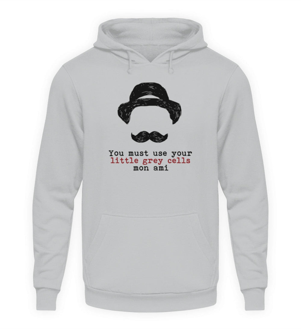 HOODIE BUBEN • HERCULE-POIROT: USE YOUR GREY CELLS-HARLEKINSHOP