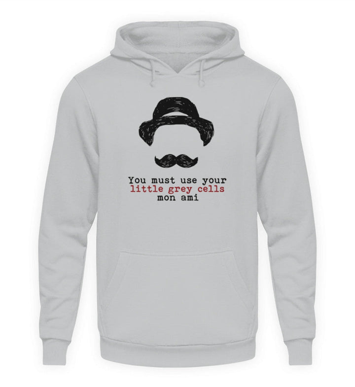 HOODIE BUBEN • HERCULE-POIROT: USE YOUR GREY CELLS-HARLEKINSHOP