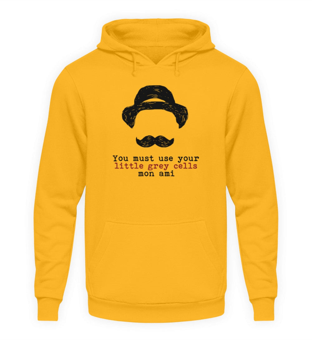 HOODIE BUBEN • HERCULE-POIROT: USE YOUR GREY CELLS-HARLEKINSHOP