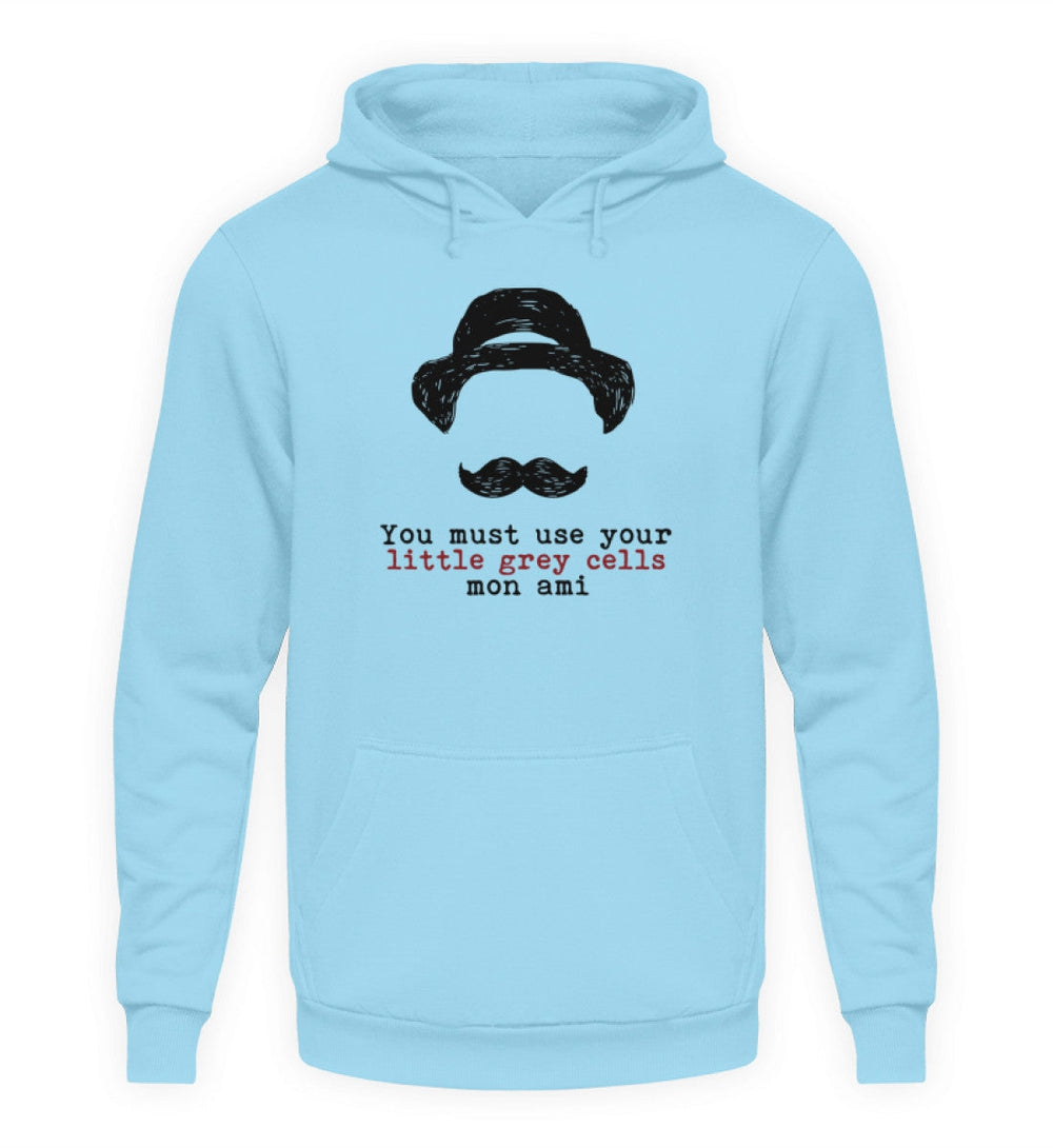 HOODIE BUBEN • HERCULE-POIROT: USE YOUR GREY CELLS-HARLEKINSHOP