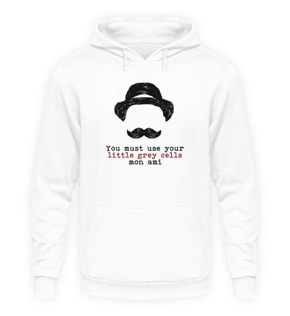 HOODIE MÄDELS • HERCULE-POIROT: USE YOUR GREY CELLS-HARLEKINSHOP