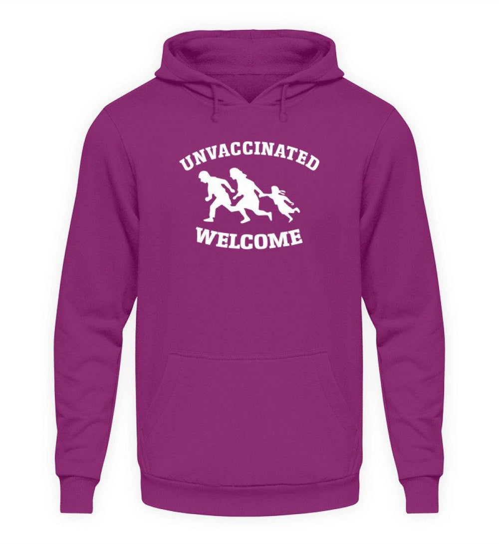 HOODIE MÄDELS • UNVACCINATED WELCOME-HARLEKINSHOP