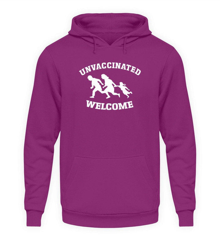 HOODIE MÄDELS • UNVACCINATED WELCOME-HARLEKINSHOP