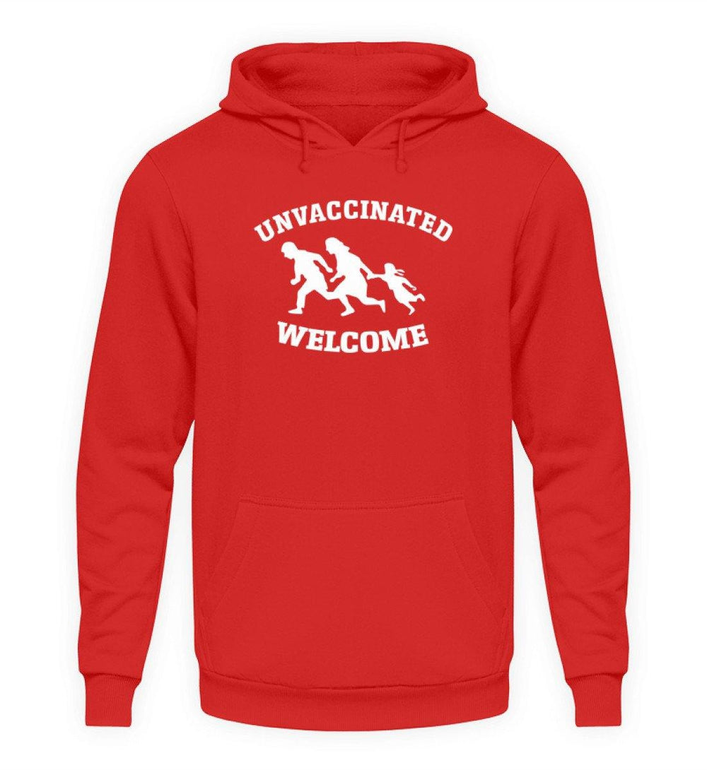 HOODIE MÄDELS • UNVACCINATED WELCOME-HARLEKINSHOP