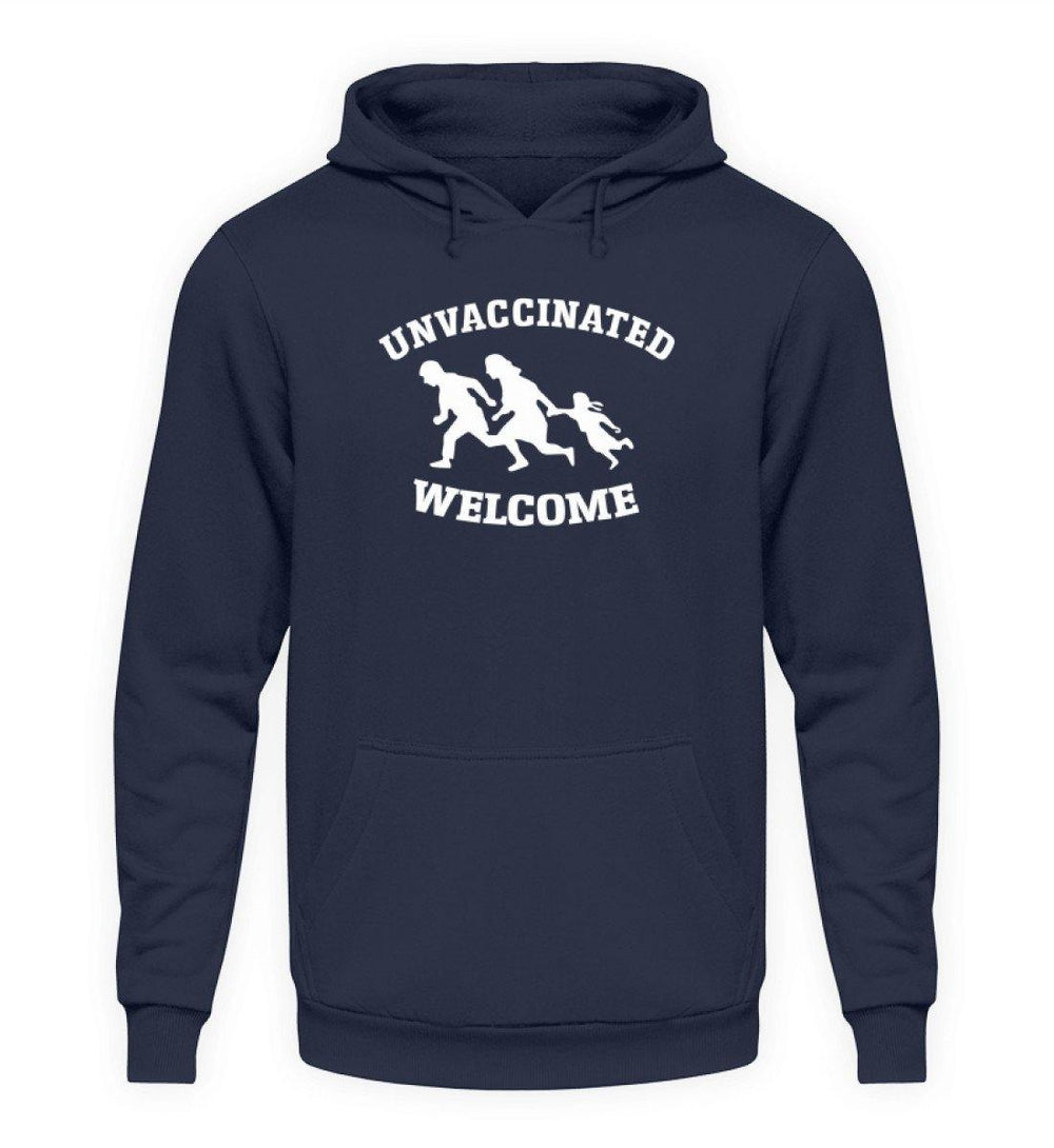 HOODIE MÄDELS • UNVACCINATED WELCOME-HARLEKINSHOP