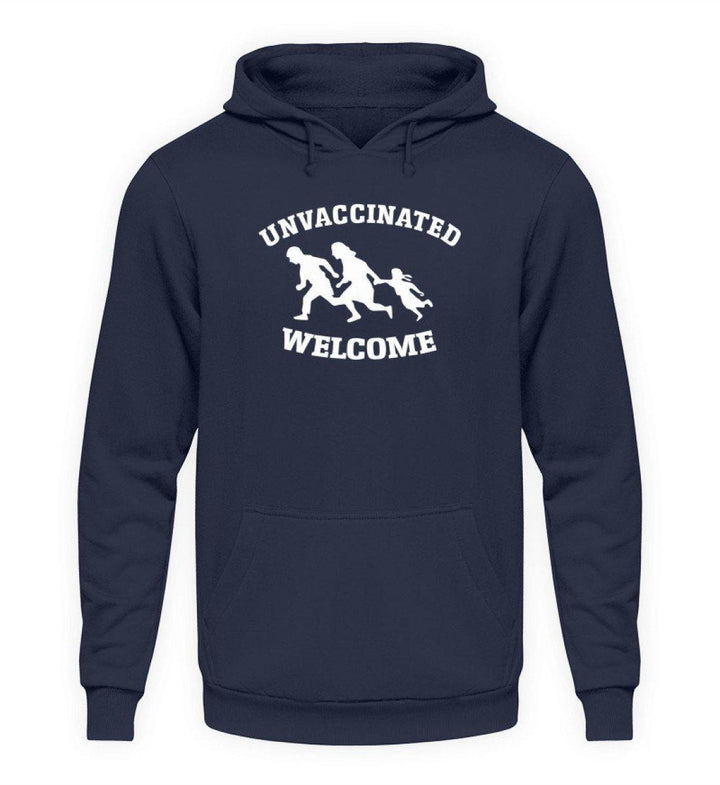 HOODIE MÄDELS • UNVACCINATED WELCOME-HARLEKINSHOP