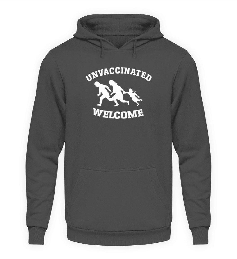 HOODIE MÄDELS • UNVACCINATED WELCOME-HARLEKINSHOP