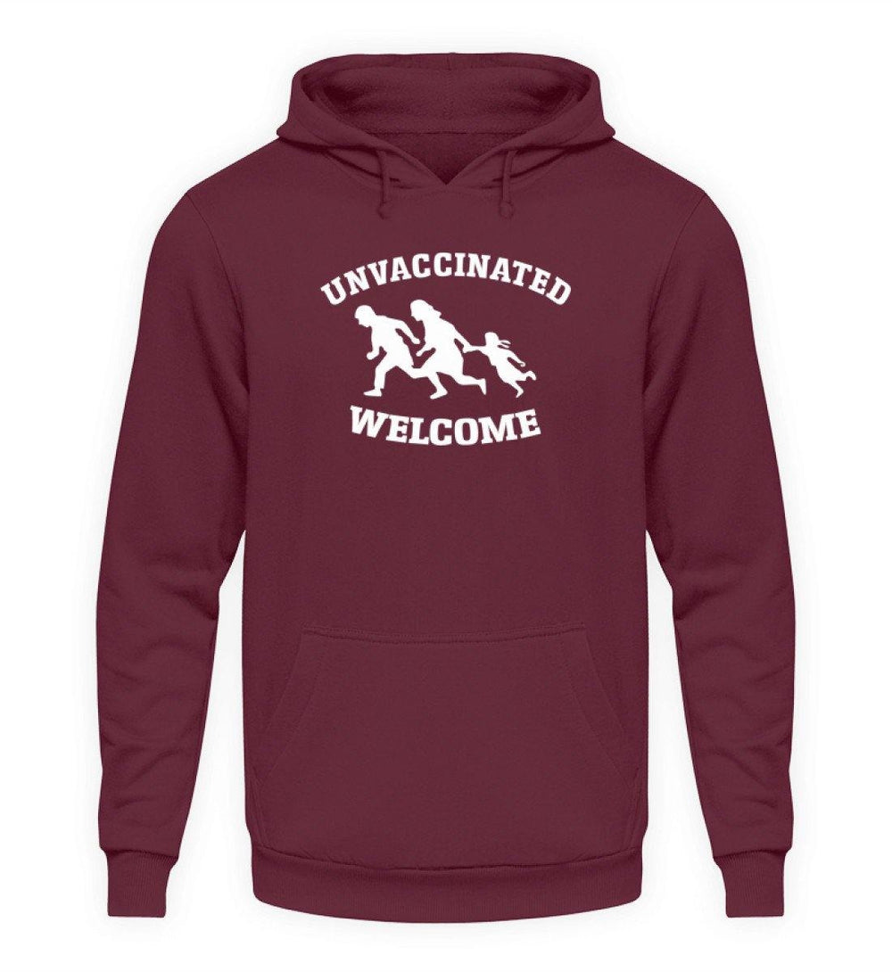 HOODIE MÄDELS • UNVACCINATED WELCOME-HARLEKINSHOP