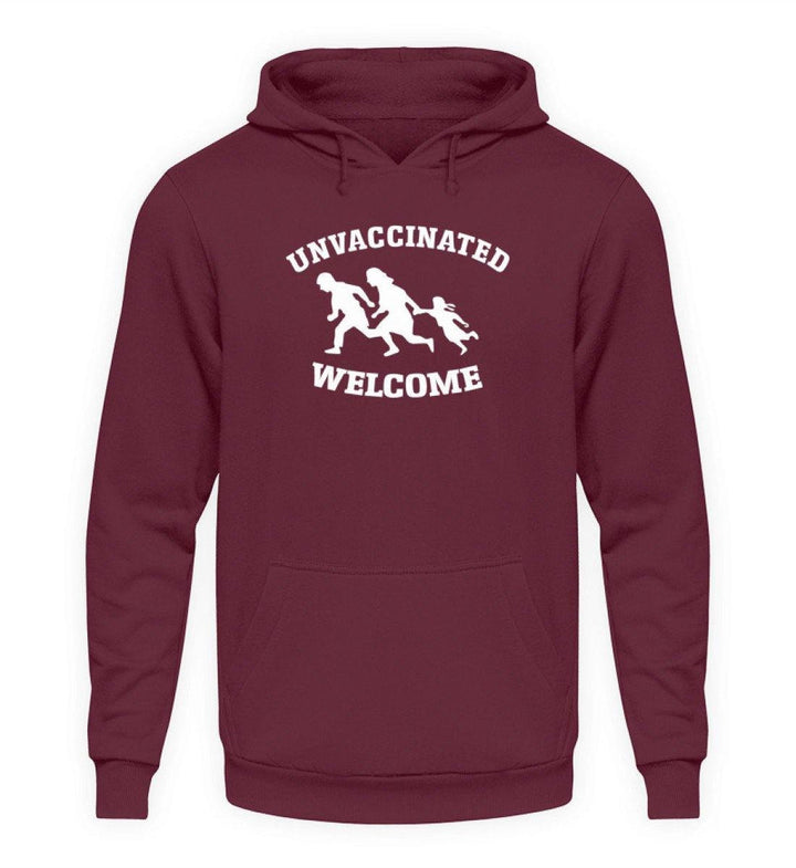 HOODIE MÄDELS • UNVACCINATED WELCOME-HARLEKINSHOP