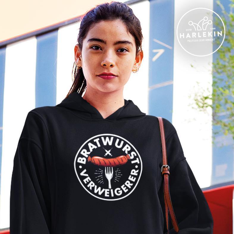 HOODIEKLEID MÄDELS • BRATWURST-VERWEIGERER-HARLEKINSHOP